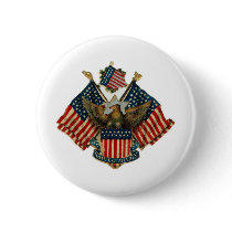 Cru de drapeaux des Etats-Unis Eagle americana