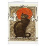 cru de Français de chat noir Carte De Vœux