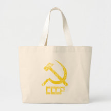 Cru de marteau et de faucille de CCCP Sacs De Toile