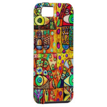 Cru Tapastry de Hamsa d'étoile de David Étuis iPhone 5
