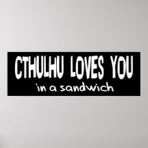 Cthulhu vous aime affiches
