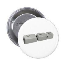 Ctrl Alt Del Pin's Avec Agrafe