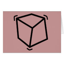 Cube en vibrateur carte de vœux