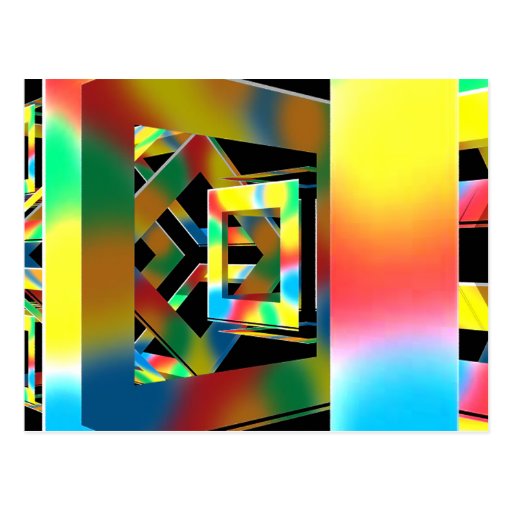 Cubes magiques carte postale