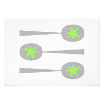 Cuillères d'image avec Splat. vert Bristols