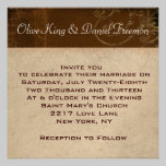 Cuir de girafes et invitation élégants de dentelle invitations