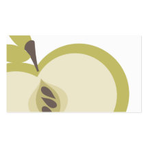 cuisine verte de pomme faisant des affaires culina carte de visite