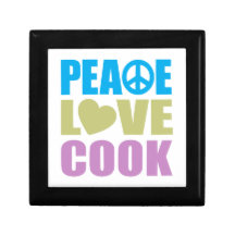 Cuisinier d'amour de paix boîtes à souvenirs