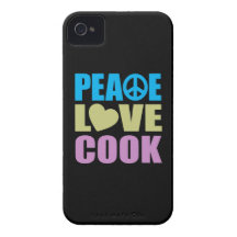 Cuisinier d'amour de paix coques iPhone 4 Case-Mate