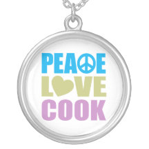 Cuisinier d'amour de paix collier