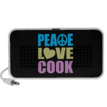 Cuisinier d'amour de paix haut-parleurs