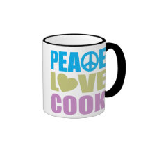 Cuisinier d'amour de paix mugs à café