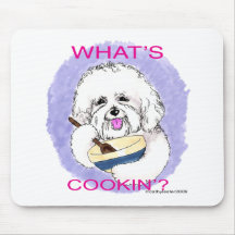 Cuisinier de Bichon Tapis De Souris