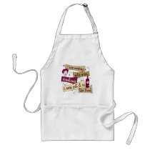 Cuisson avec le tablier de vin