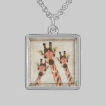 Cuivre et collier de girafes de Rosa colliers