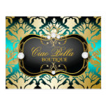 Culot d'Aqua de Ciao Bella de 311 noirs de jais Cartes Postales