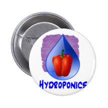 Culture hydroponique bleue de baisse des textes bl badges