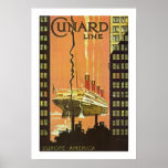 Cunard Europa-Amerika Posters