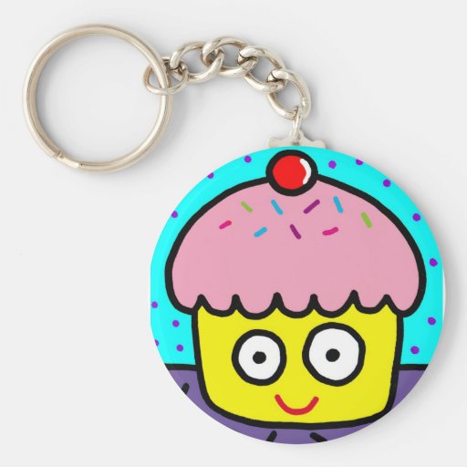 cupcake keychain sleutel hanger