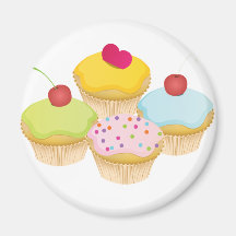 Cupcakes Koelkast Magneet