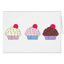 Cupcakes Wenskaart