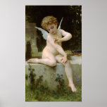 Cupido met een Poster van de Vlinder