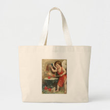 Cupidon faisant le cru Valentine de coeurs Sac