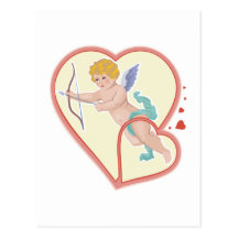 cupidon romantique de style de victorian cartes postales
