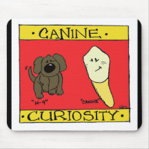 Curiosité canine Mousepad Tapis De Souris