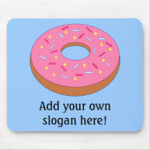 Customisez ce graphique de beignet d'anneau tapis de souris