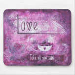 Cuvette de mousepad d'amour tapis de souris