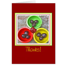cuvettes de mercis de cerises cartes