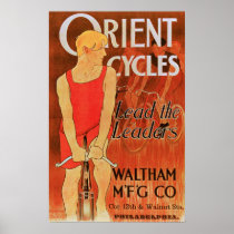 Cycles de l'Orient - affiche vintage de bicyclette