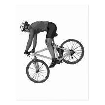 Cycliste Carte Postale