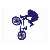 Cycliste de BMX Carte Postale