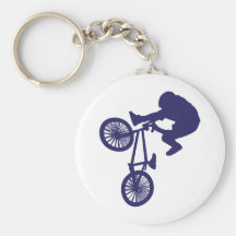 Cycliste de BMX Porte-clefs