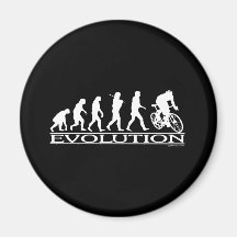 Cycliste de mâle d'évolution aimants