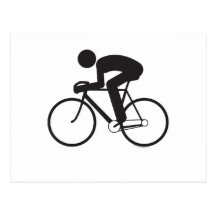 Cycliste-T Carte Postale
