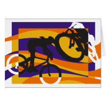 Cyclistes Carte De Vœux