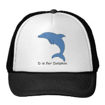 D est pour le dauphin casquette de camionneur