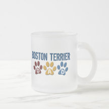 DAD van BOSTON TERRIER Druk 1 van de Poot Koffie Mokken