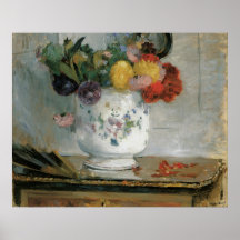 Dahlias de Morisot Posters