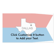 Dallas-Vieux, les Etats-Unis diminuent Modèles De Cartes De Visite