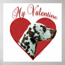 Dalmate de foie mon affiche de Valentine