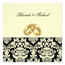 Damassé d'invitation de mariage damassé