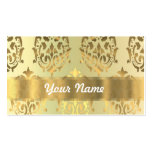 Damassé élégante d'or modèles de cartes de visite