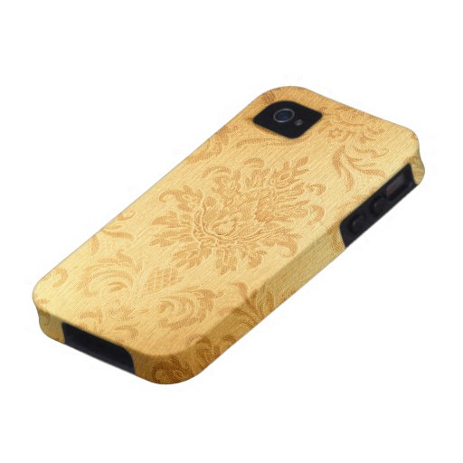 Damassé vintage d'or étui iPhone 4/4S