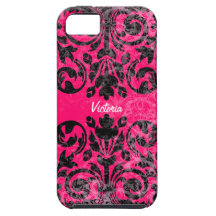 Damassé vintage grunge personnalisée coque iPhone 5 Case-Mate