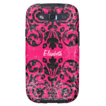Damassé vintage grunge personnalisée étuis galaxy SIII