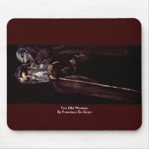 Dame âgée deux, par Francisco De Goya Tapis De Souris